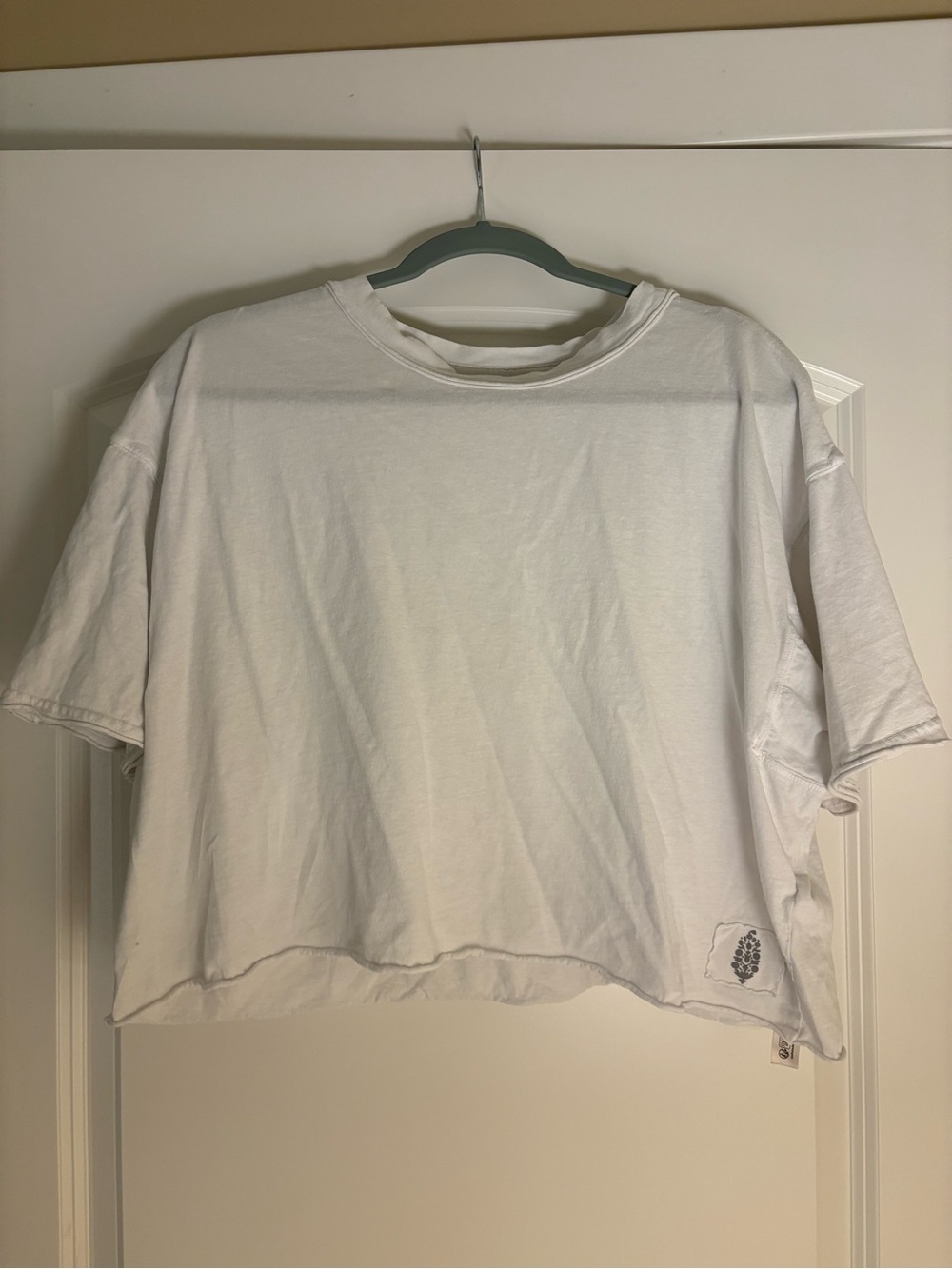 FP Movement by Free People White Cropped Tee - Relaxed Crew